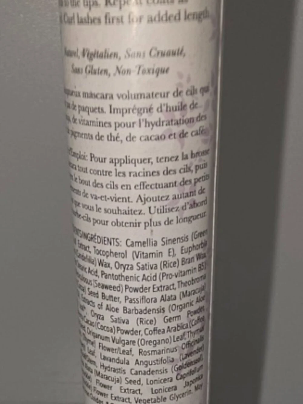 100% PURE, Maracuja Oil Mascara, Black Tea,Factory Sealed